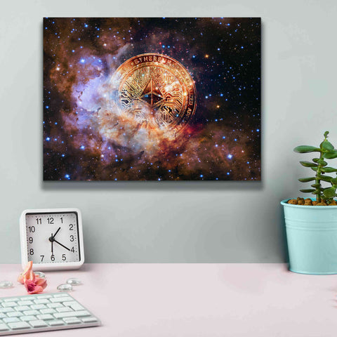 Image of 'Ethereum Nebula' by Epic Portfolio, Giclee Canvas Wall Art,16x12