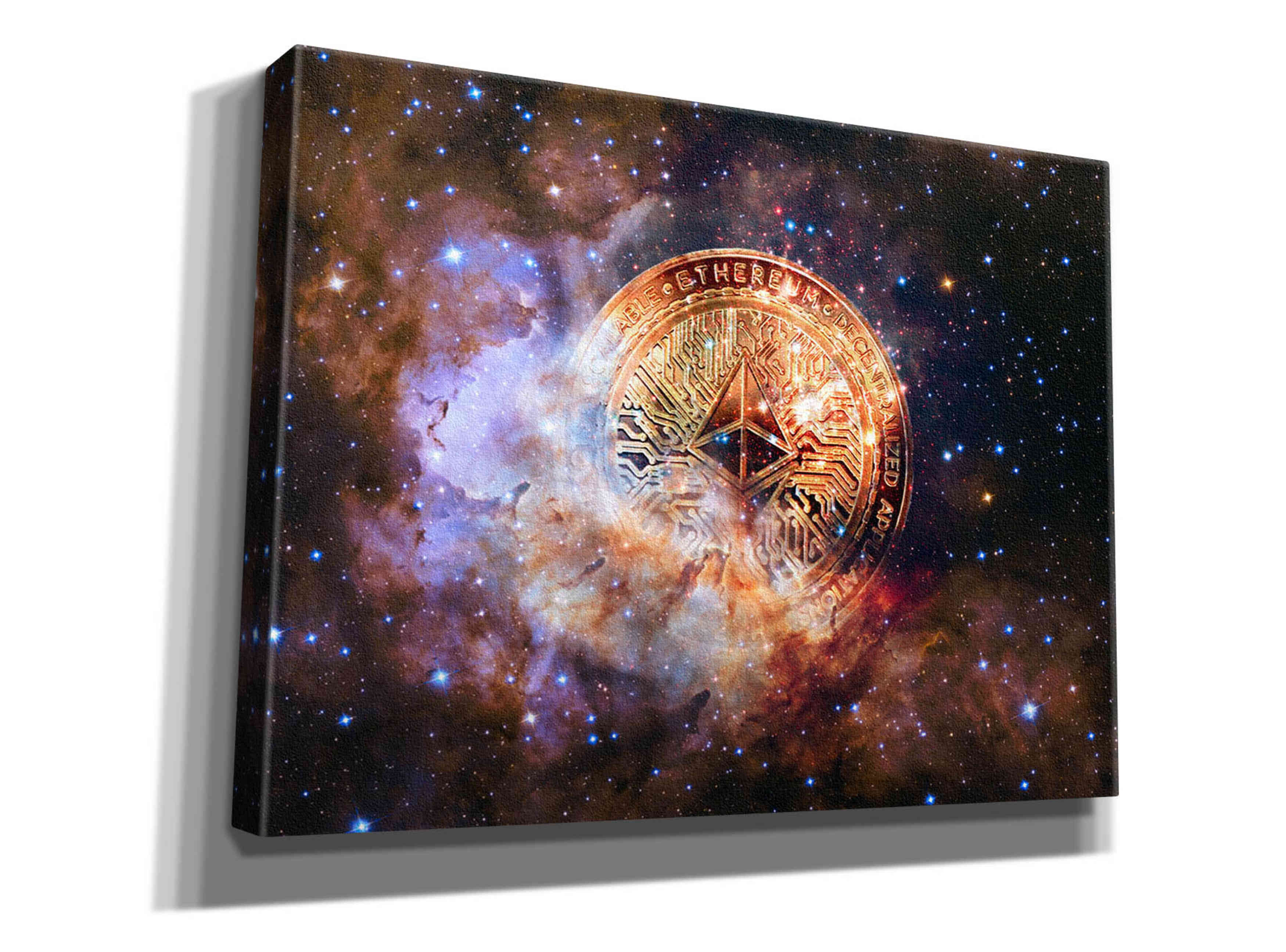 'Ethereum Nebula' by Epic Portfolio, Giclee Canvas Wall Art