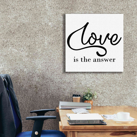 Image of 'Love Is The Answer' by Epic Portfolio, Giclee Canvas Wall Art,26x26