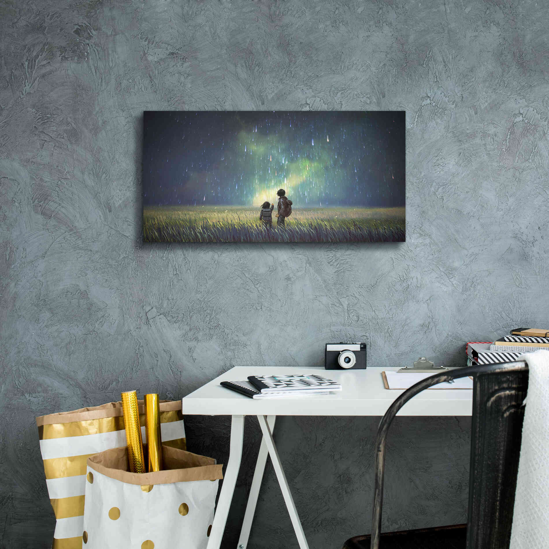 'Curious Mind' by Epic Portfolio, Giclee Canvas Wall Art,24x12