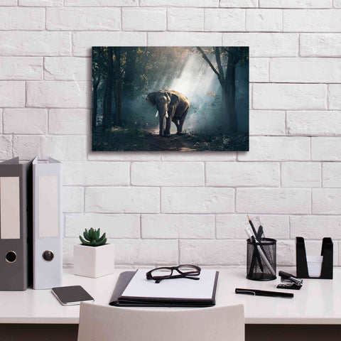 Image of 'Elephant' by Epic Portfolio, Giclee Canvas Wall Art,18x12