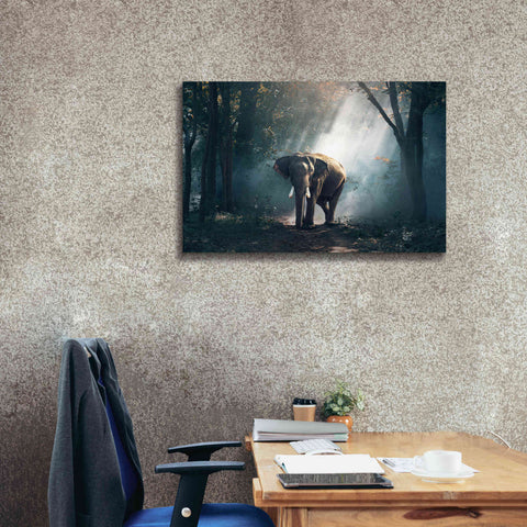 Image of 'Elephant' by Epic Portfolio, Giclee Canvas Wall Art,40x26