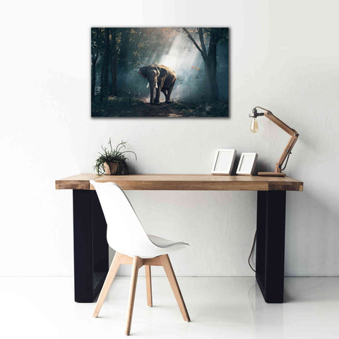 Image of 'Elephant' by Epic Portfolio, Giclee Canvas Wall Art,40x26