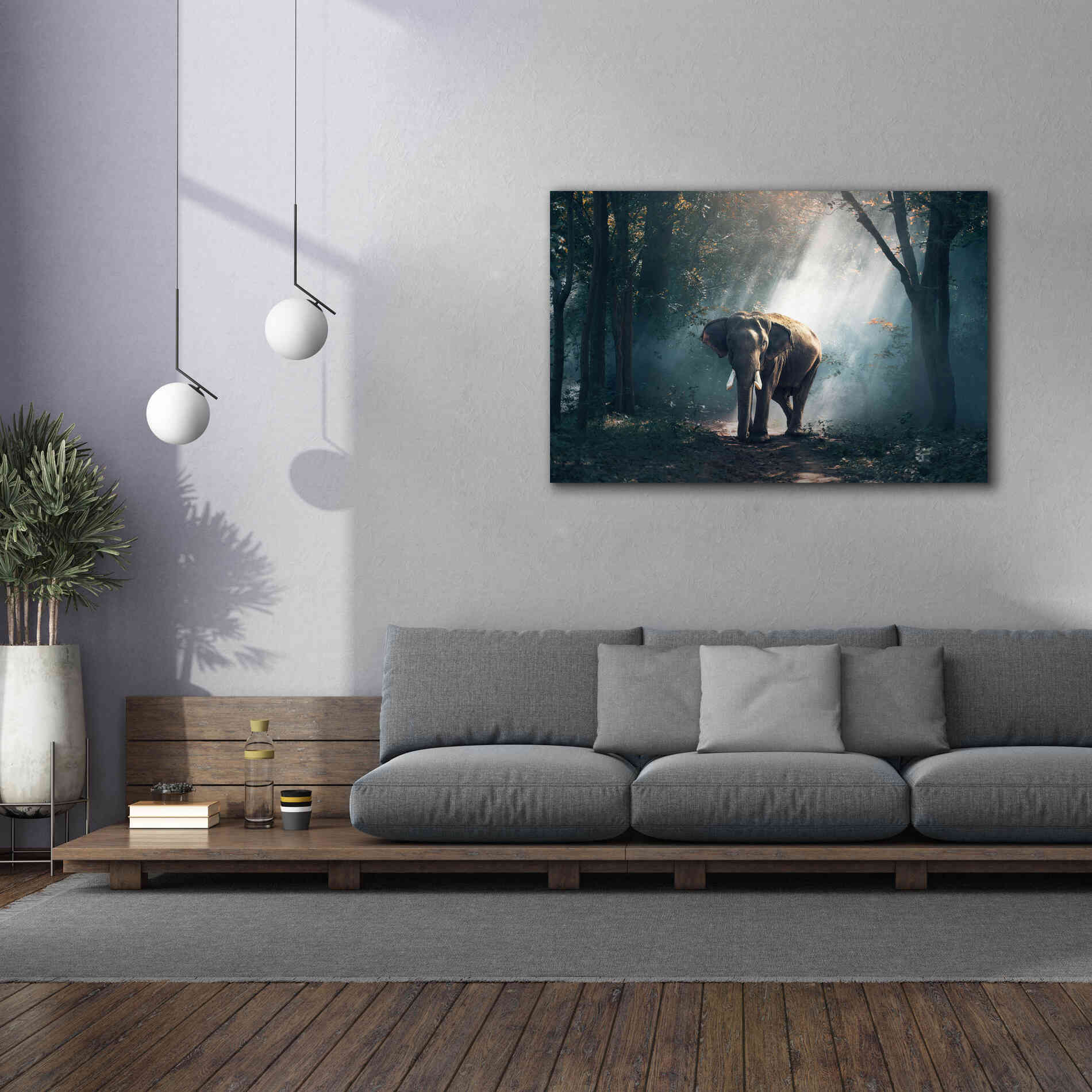 'Elephant' by Epic Portfolio, Giclee Canvas Wall Art,60x40