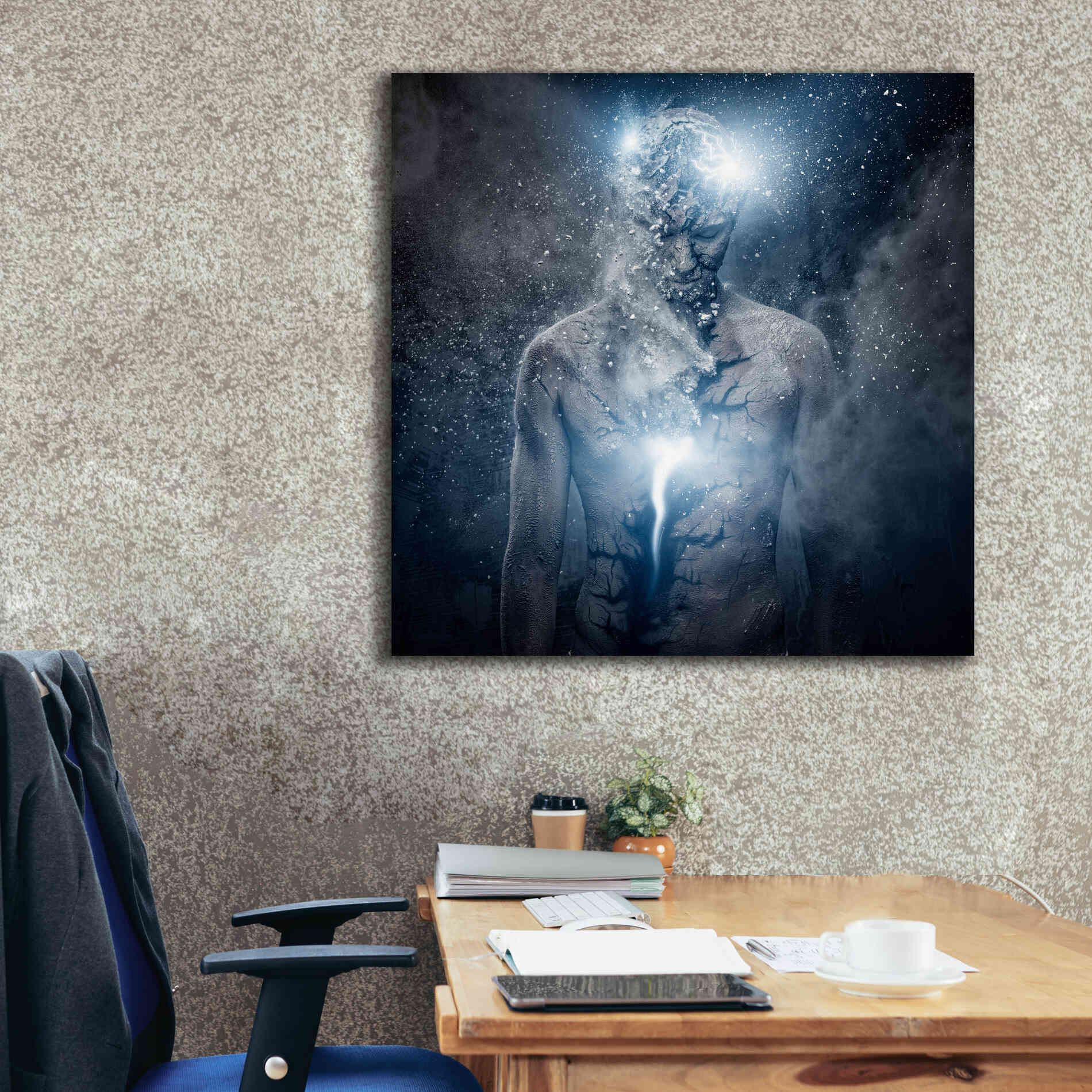 'Fleeing Of The Soul' by Epic Portfolio, Giclee Canvas Wall Art,37x37