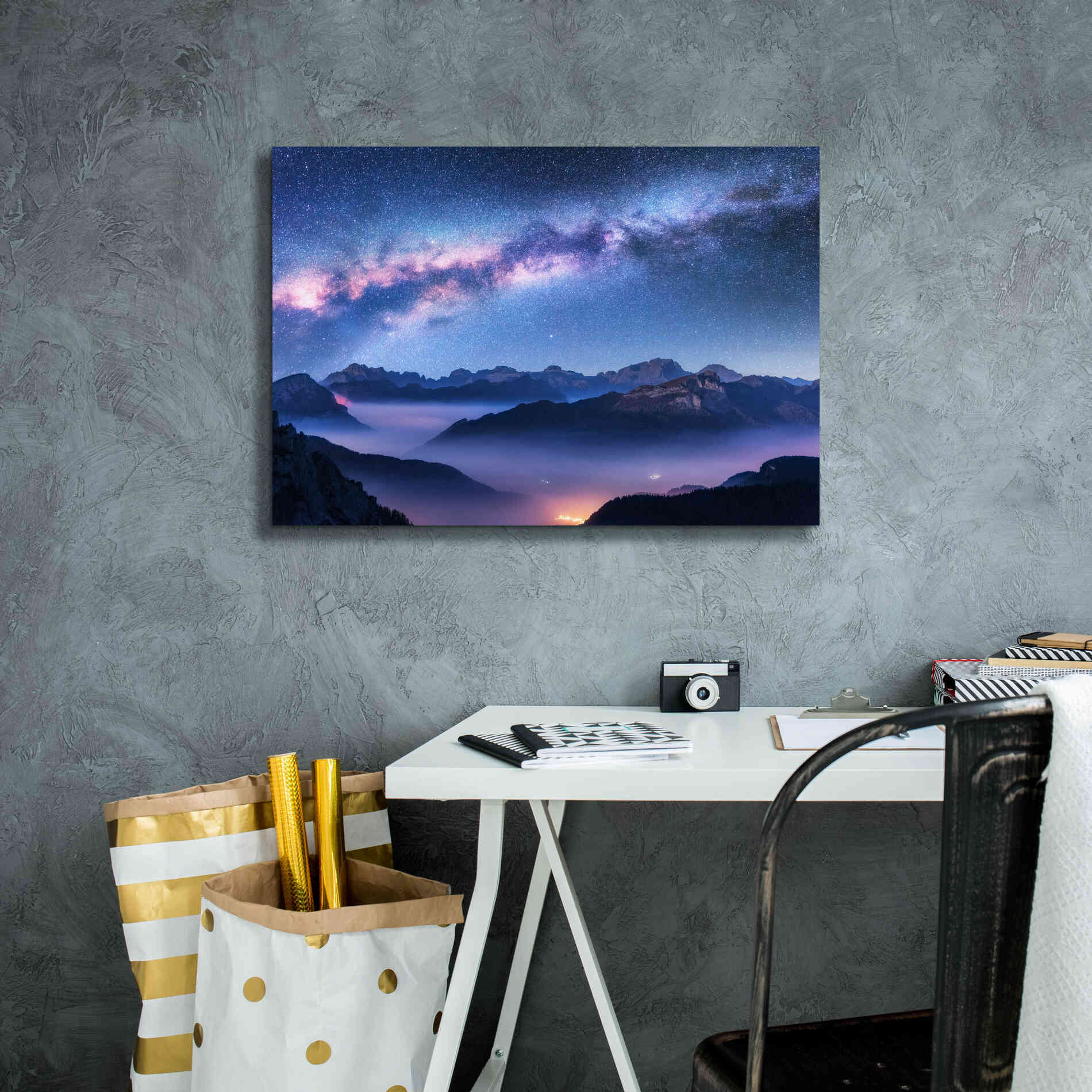 'Inside The Milky Way' by Epic Portfolio, Giclee Canvas Wall Art,26x18