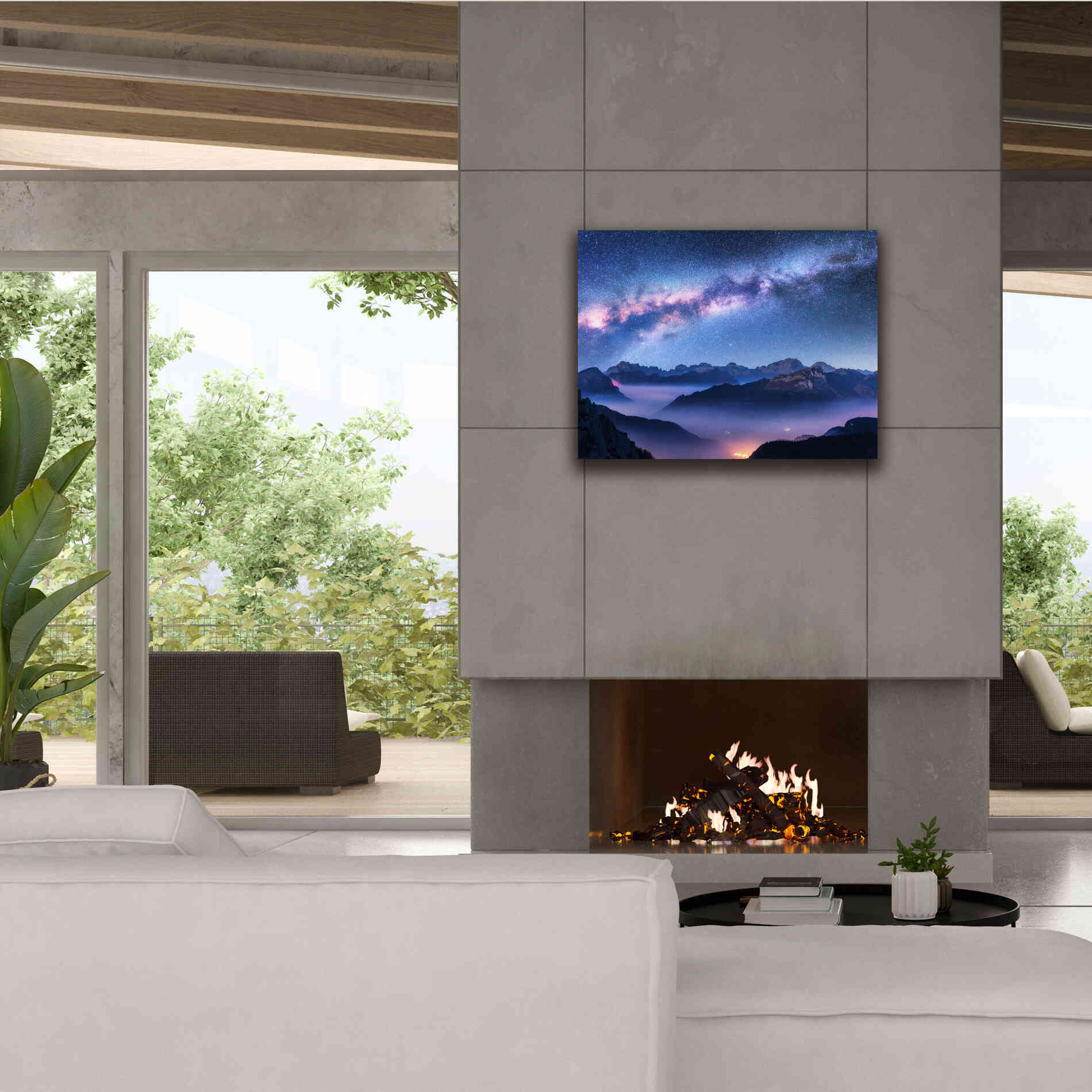 'Inside The Milky Way' by Epic Portfolio, Giclee Canvas Wall Art,34x26