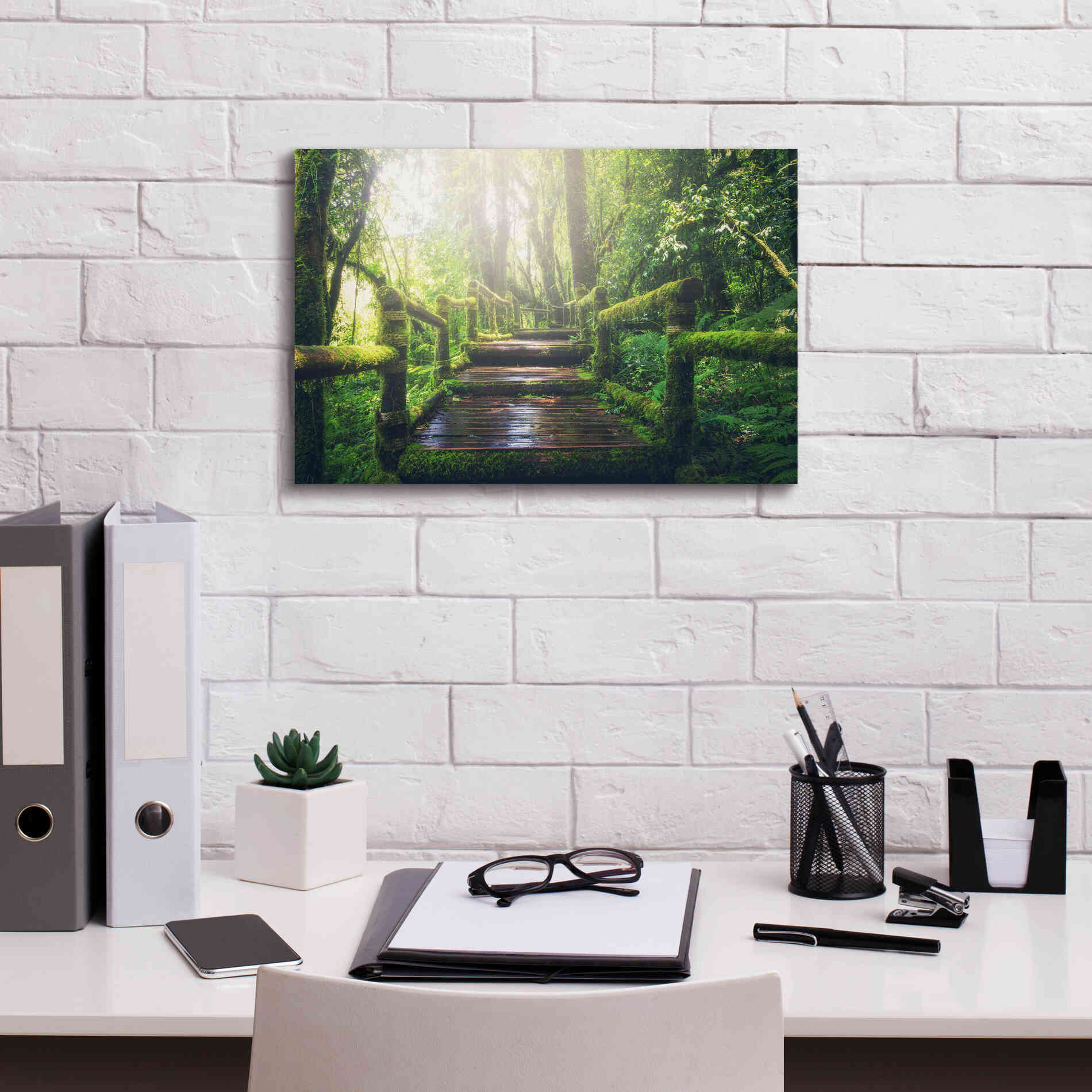 'Jungle' by Epic Portfolio, Giclee Canvas Wall Art,18x12