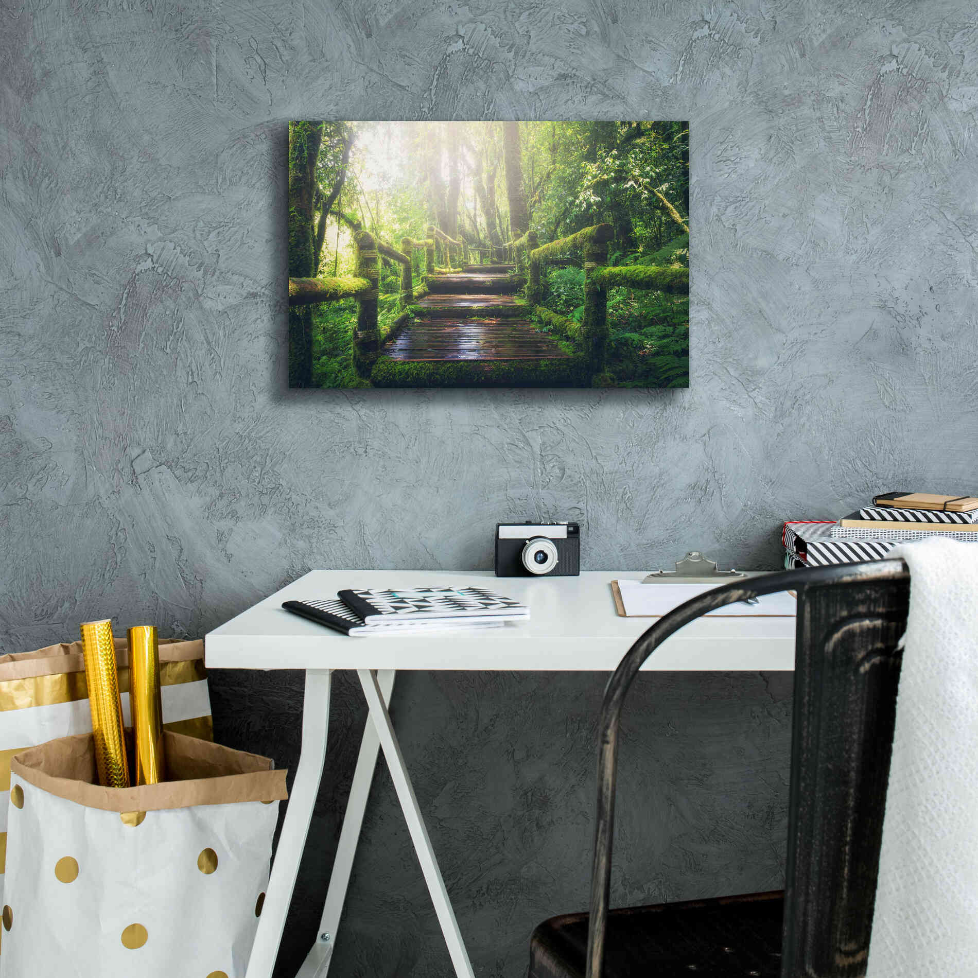 'Jungle' by Epic Portfolio, Giclee Canvas Wall Art,18x12