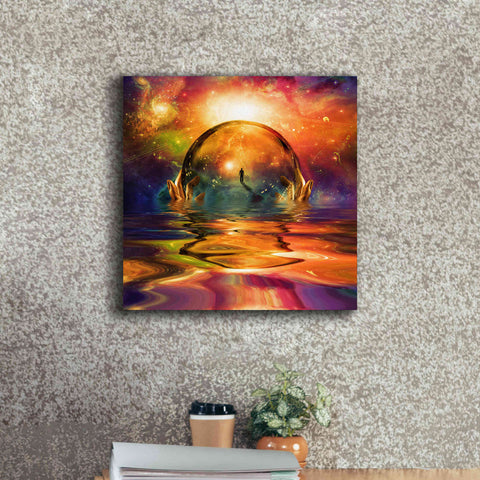 Image of 'Liquid Galaxy' by Epic Portfolio, Giclee Canvas Wall Art,18x18