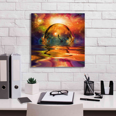 Image of 'Liquid Galaxy' by Epic Portfolio, Giclee Canvas Wall Art,18x18