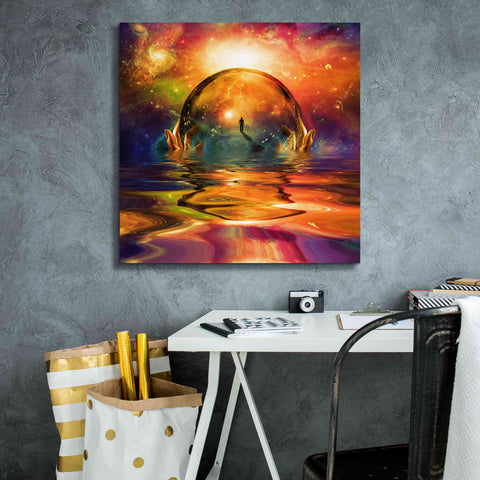 Image of 'Liquid Galaxy' by Epic Portfolio, Giclee Canvas Wall Art,26x26
