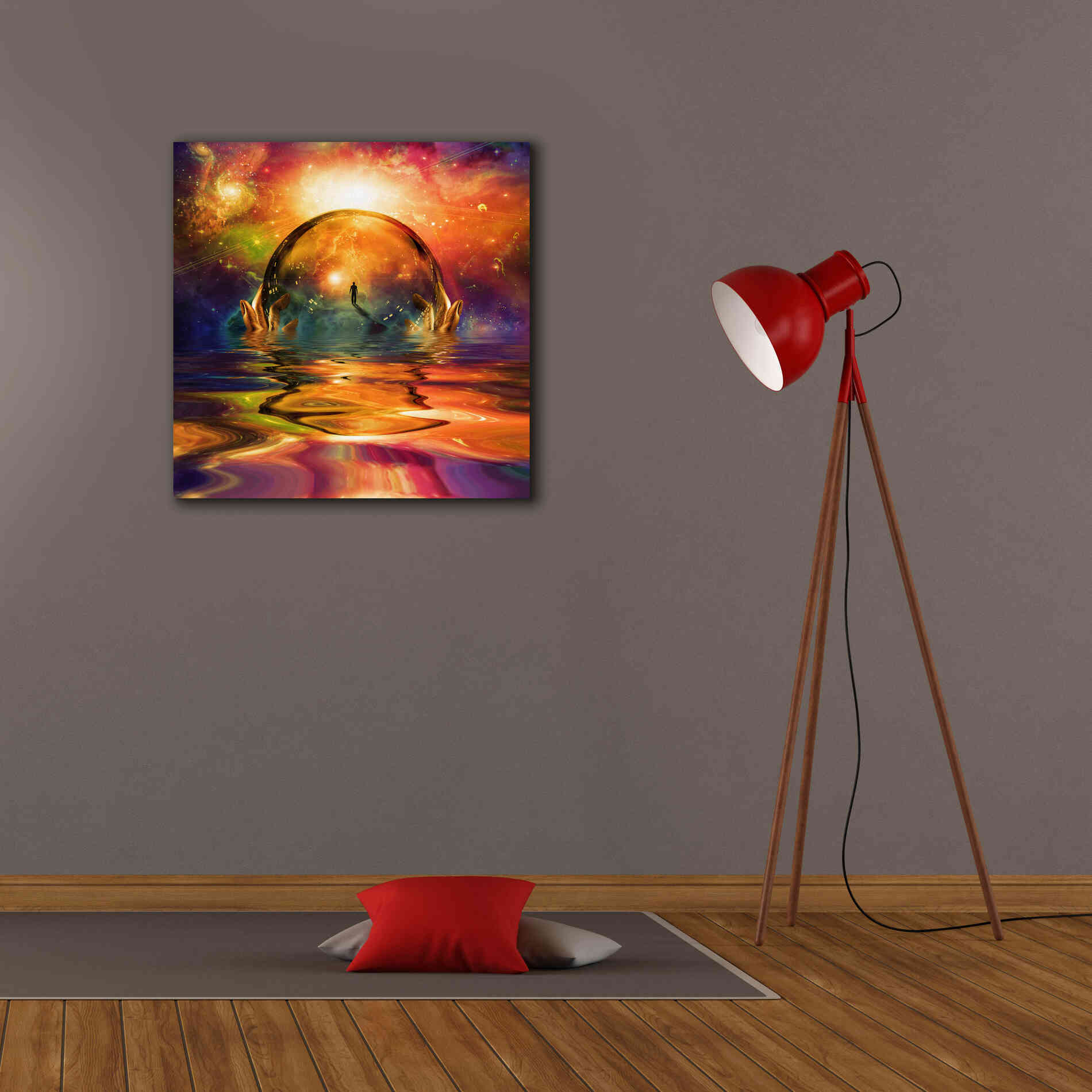'Liquid Galaxy' by Epic Portfolio, Giclee Canvas Wall Art,26x26