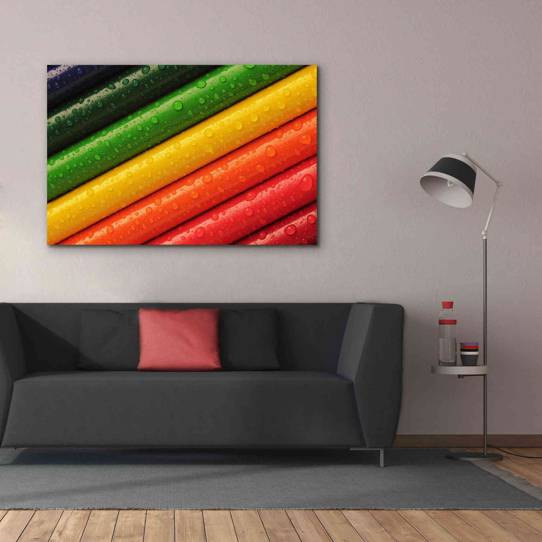 'Pencil Rainbow' by Epic Portfolio, Giclee Canvas Wall Art,60x40