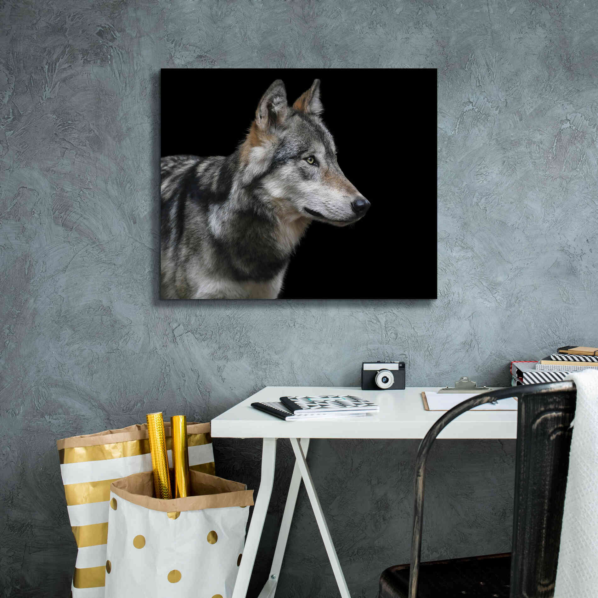 'Wolf' by Epic Portfolio, Giclee Canvas Wall Art,24x20
