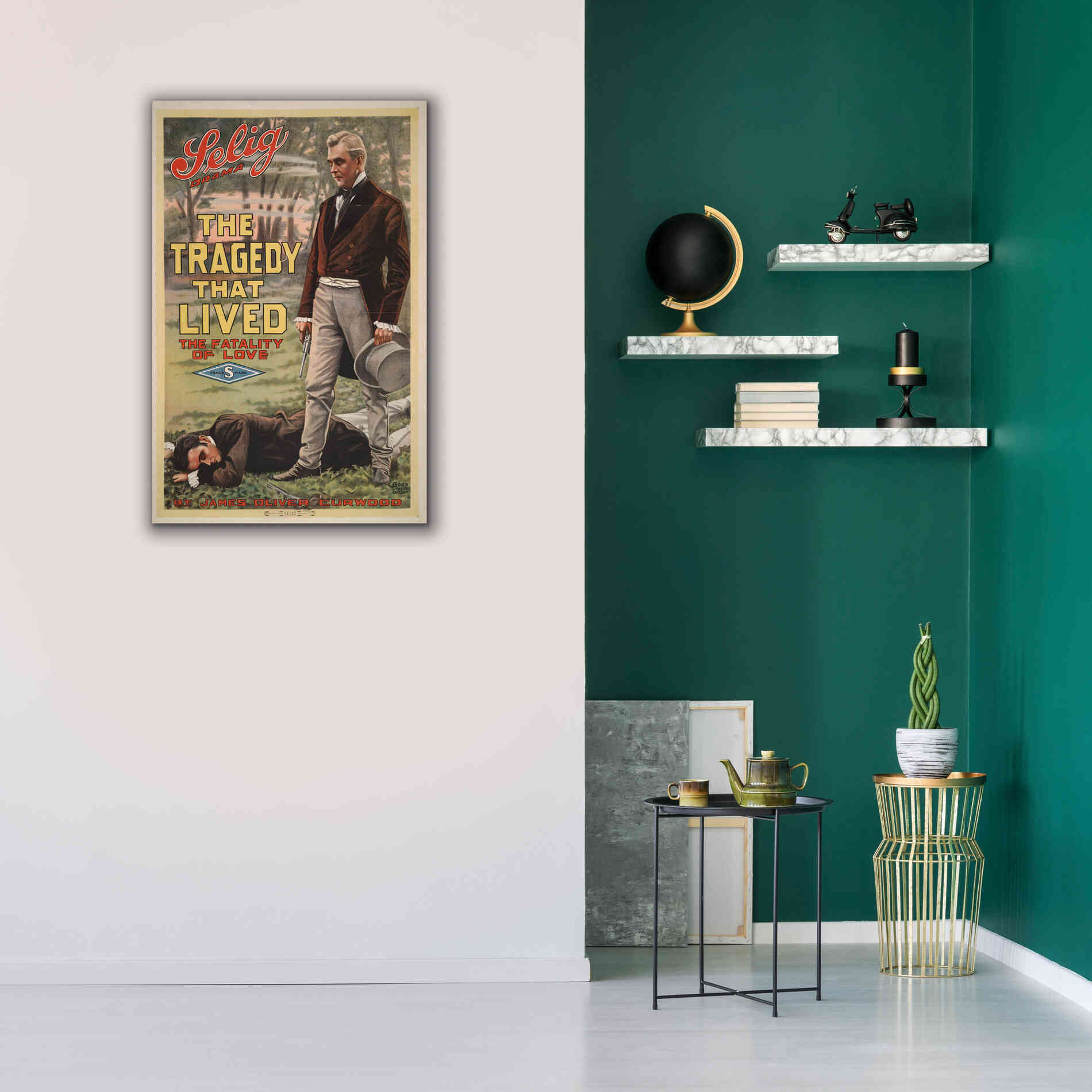 'The Tragedy That Lived The Fatality Of Love (1914)' by Epic Portfolio, Giclee Canvas Wall Art,26x40