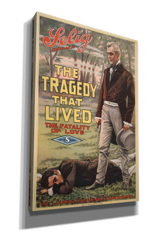 Image of 'The Tragedy That Lived The Fatality Of Love (1914)' by Epic Portfolio, Giclee Canvas Wall Art