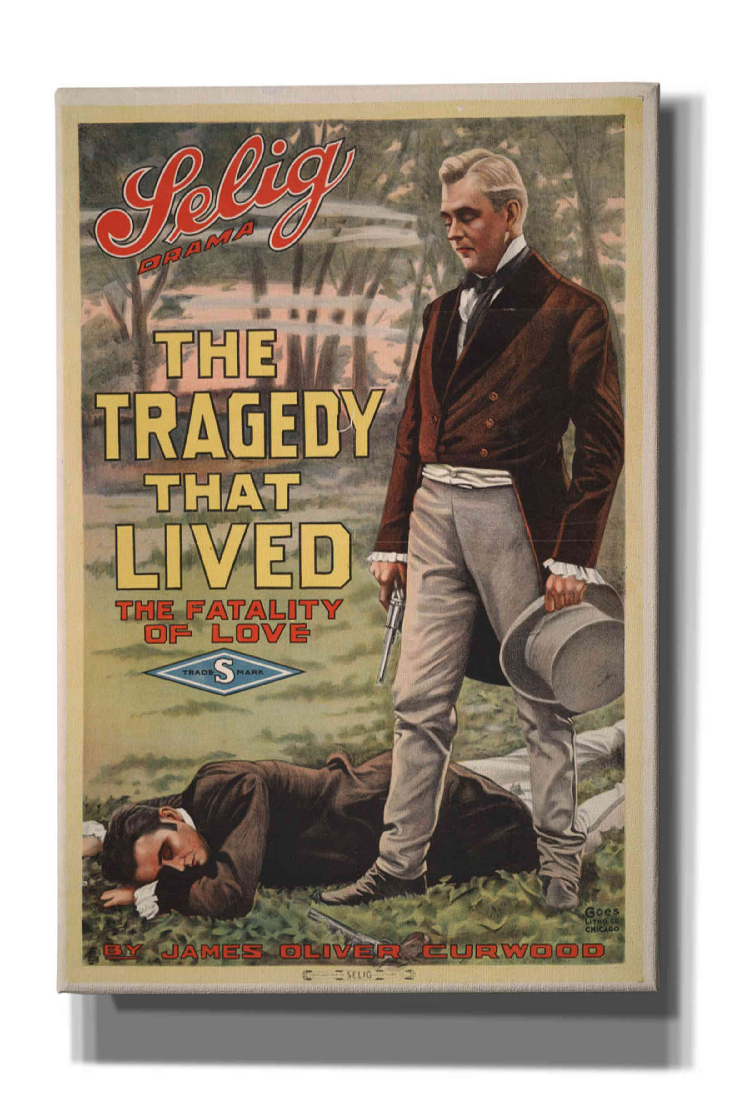 'The Tragedy That Lived The Fatality Of Love (1914)' by Epic Portfolio, Giclee Canvas Wall Art