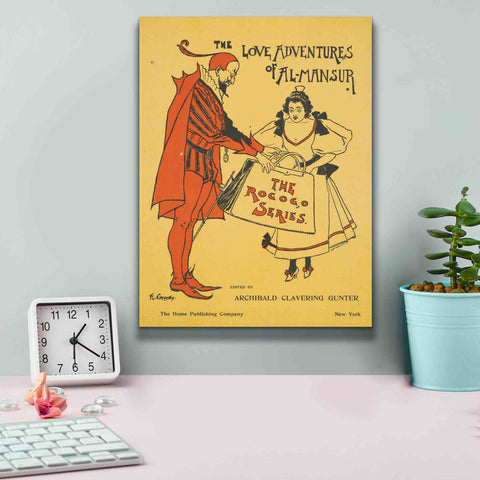 Image of 'The Love Adventures Of Al-Mansur (1895)' by Epic Portfolio, Giclee Canvas Wall Art,12x16