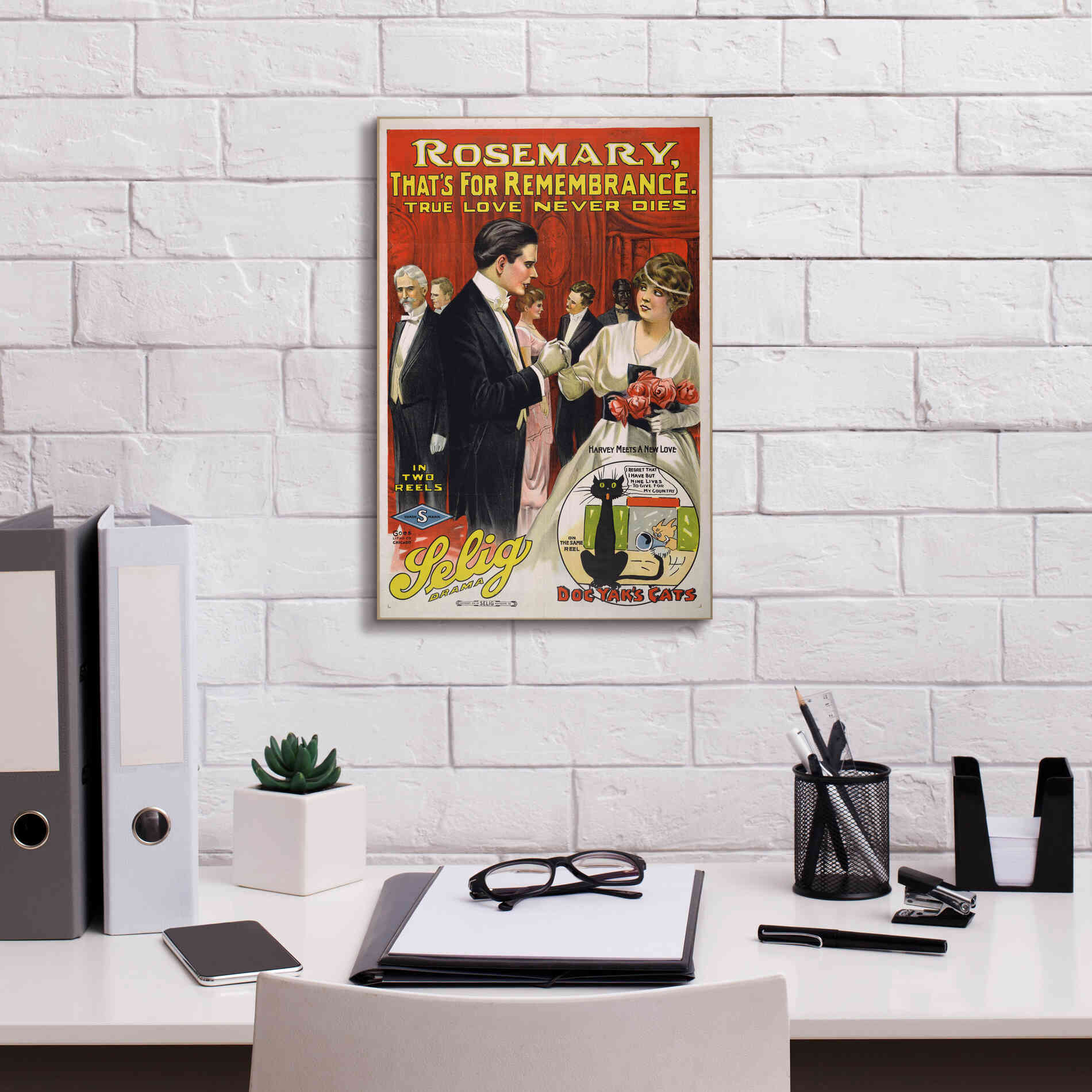 'Rosemary, That’S For Remembrance (1914)' by Epic Portfolio, Giclee Canvas Wall Art,12x18