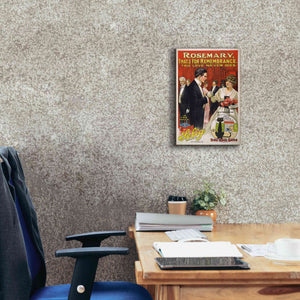 'Rosemary, That’S For Remembrance (1914)' by Epic Portfolio, Giclee Canvas Wall Art,12x18