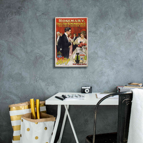 Image of 'Rosemary, That’S For Remembrance (1914)' by Epic Portfolio, Giclee Canvas Wall Art,12x18