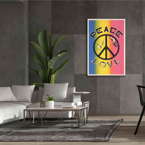 'Peace, Love' by Epic Portfolio, Giclee Canvas Wall Art,40x60