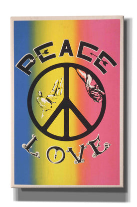 'Peace, Love' by Epic Portfolio, Giclee Canvas Wall Art