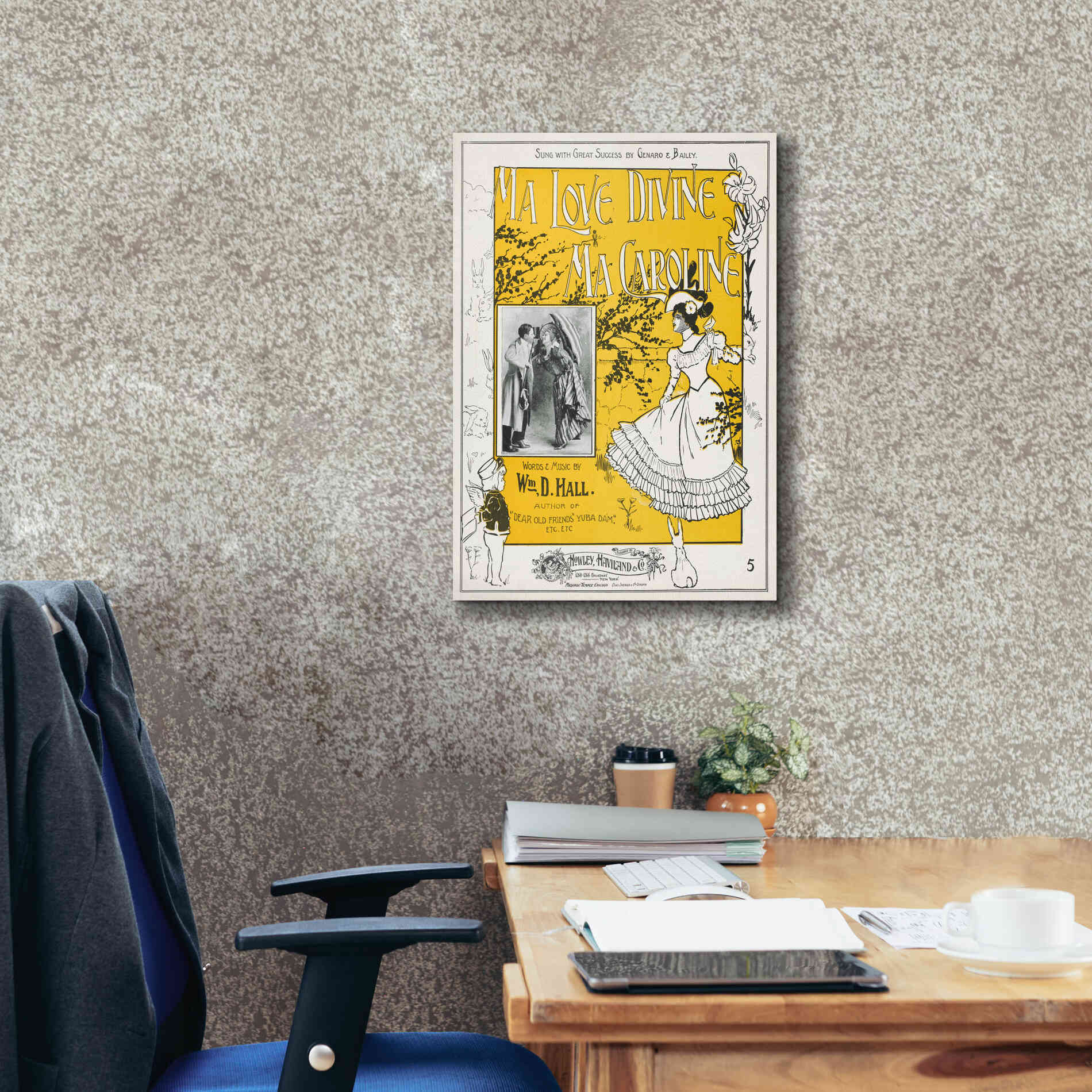 'Ma Love Divine, Ma Caroline (1899)' by Epic Portfolio, Giclee Canvas Wall Art,18x26