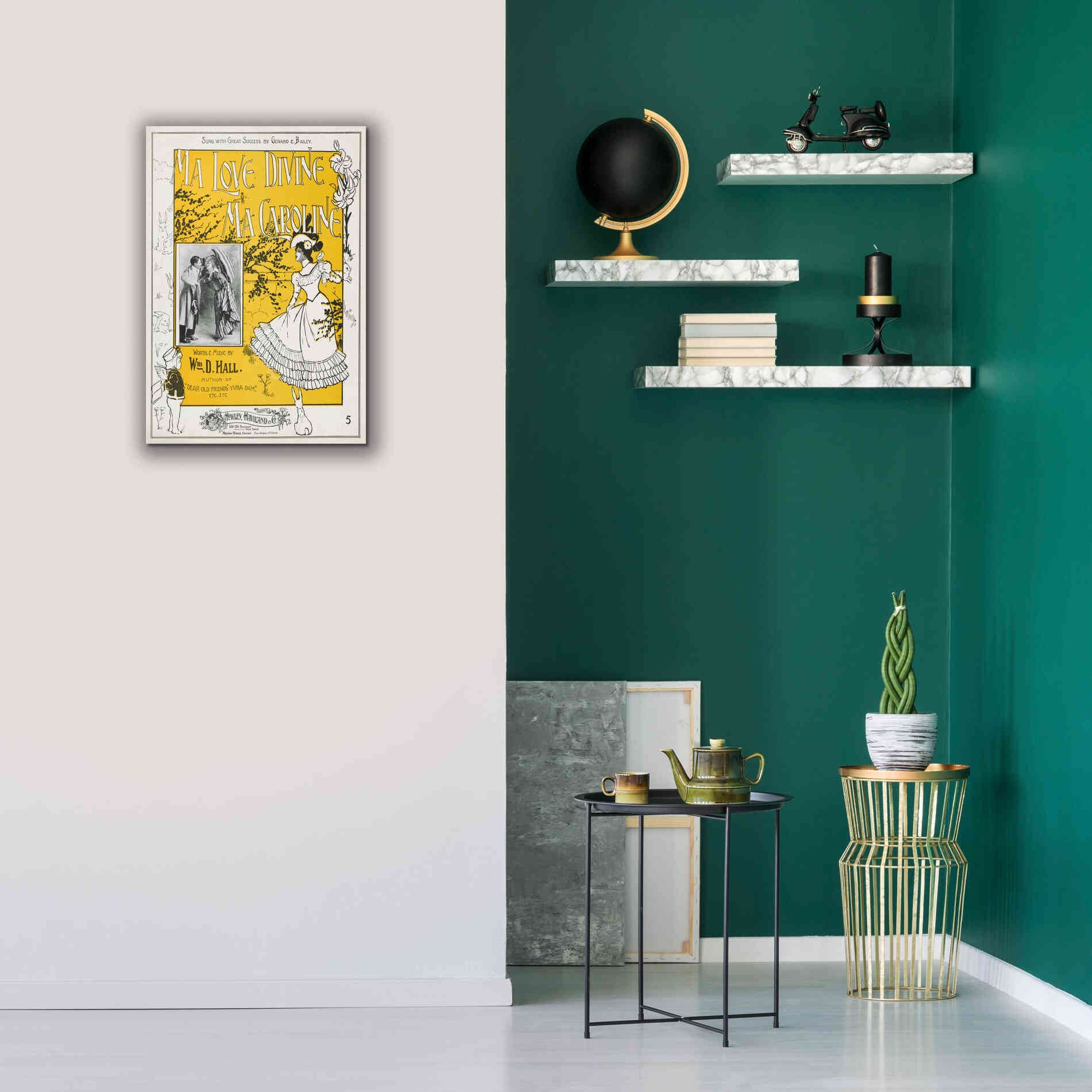 'Ma Love Divine, Ma Caroline (1899)' by Epic Portfolio, Giclee Canvas Wall Art,18x26