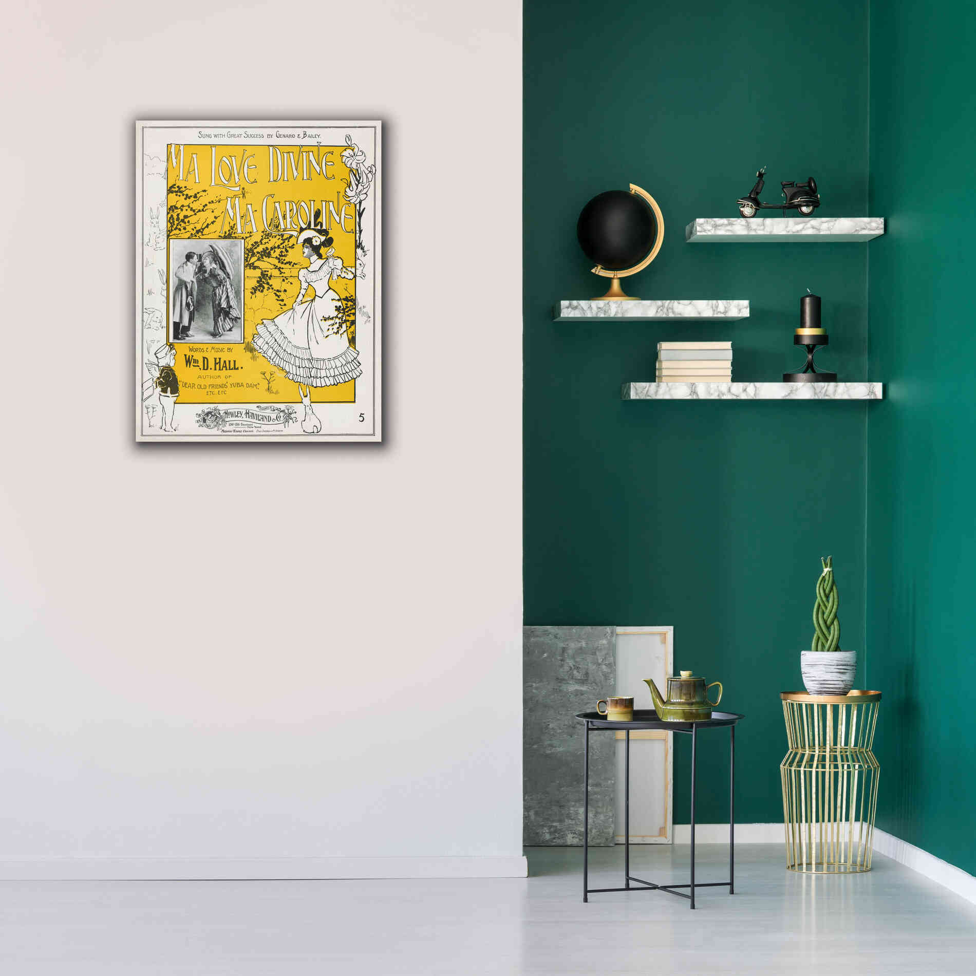 'Ma Love Divine, Ma Caroline (1899)' by Epic Portfolio, Giclee Canvas Wall Art,26x34