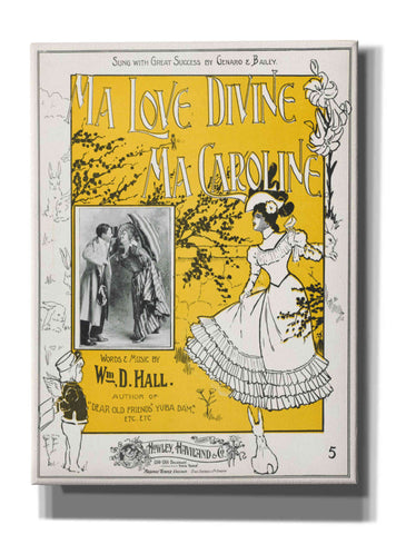 Image of 'Ma Love Divine, Ma Caroline (1899)' by Epic Portfolio, Giclee Canvas Wall Art