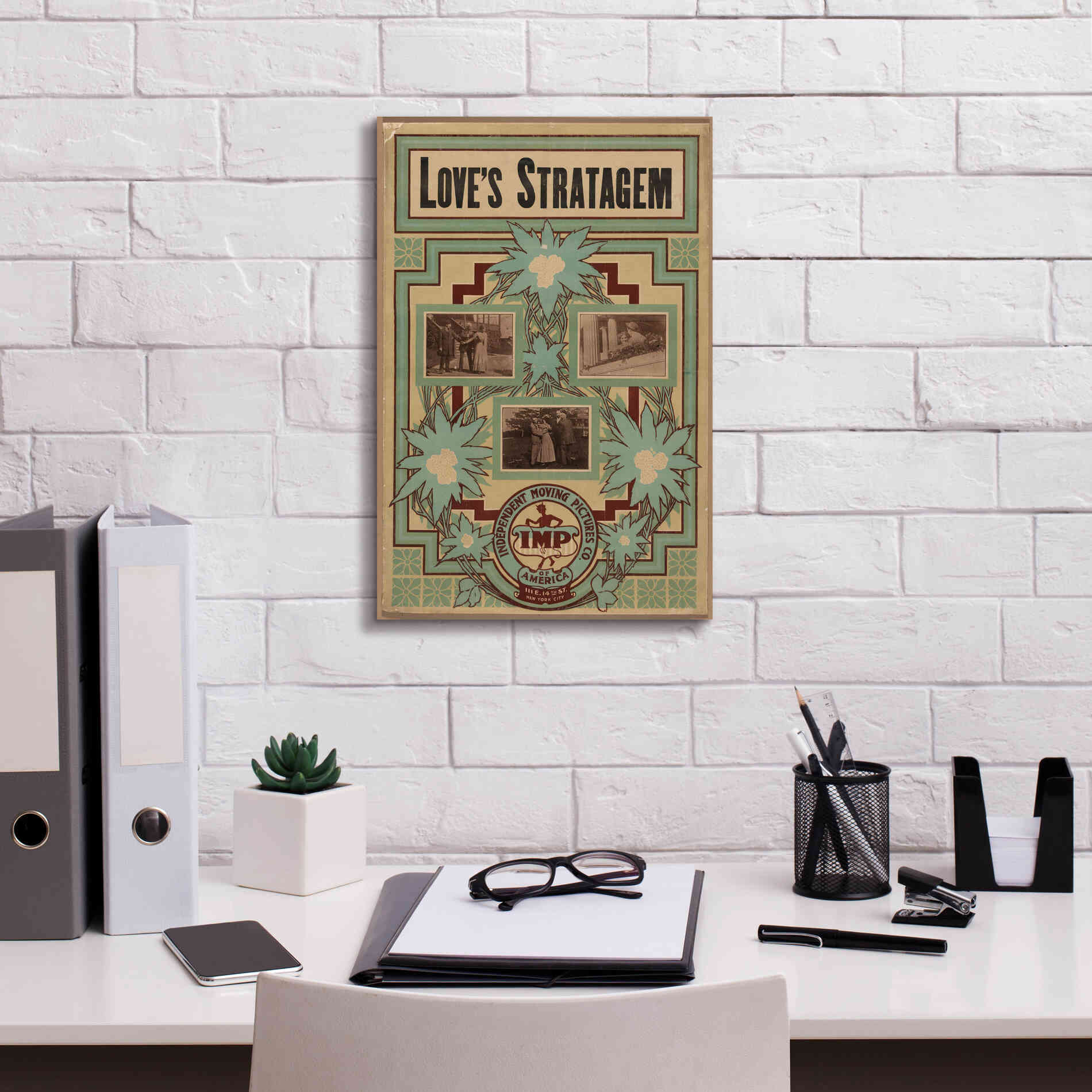 'Love’S Stratagem (1909)' by Epic Portfolio, Giclee Canvas Wall Art,12x18