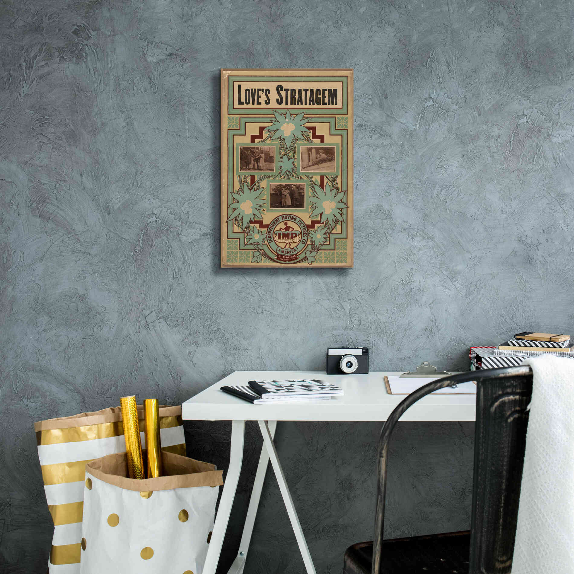 'Love’S Stratagem (1909)' by Epic Portfolio, Giclee Canvas Wall Art,12x18