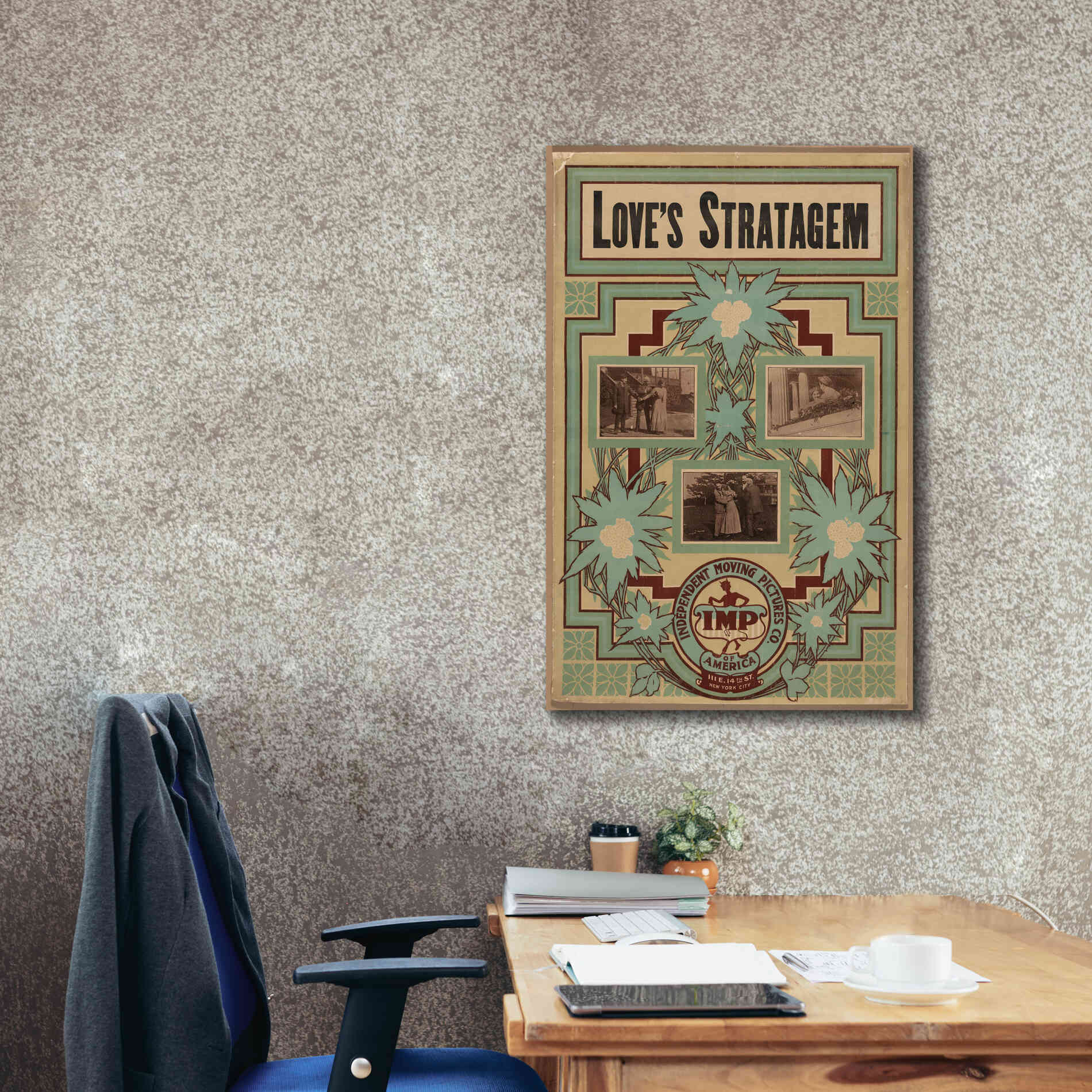 'Love’S Stratagem (1909)' by Epic Portfolio, Giclee Canvas Wall Art,26x40