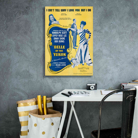 Image of 'I Can’T Tell Why I Love You, But I Do (1900)' by Epic Portfolio, Giclee Canvas Wall Art,18x26