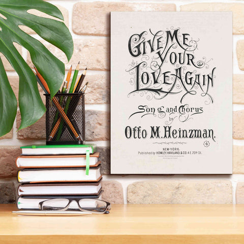 Image of 'Give Me Your Love Again (1893)' by Epic Portfolio, Giclee Canvas Wall Art,12x16