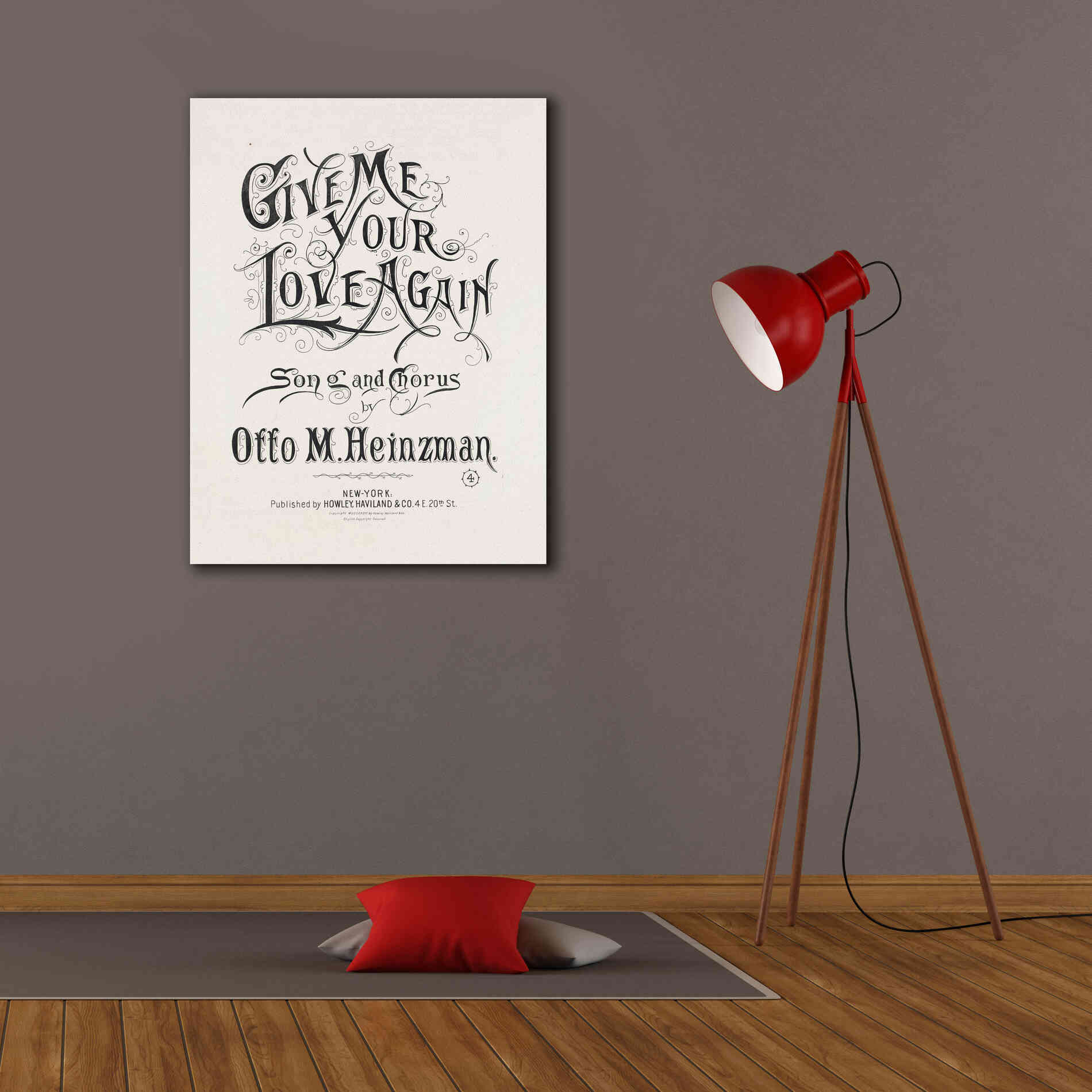 'Give Me Your Love Again (1893)' by Epic Portfolio, Giclee Canvas Wall Art,26x34