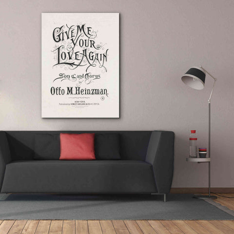 Image of 'Give Me Your Love Again (1893)' by Epic Portfolio, Giclee Canvas Wall Art,40x54