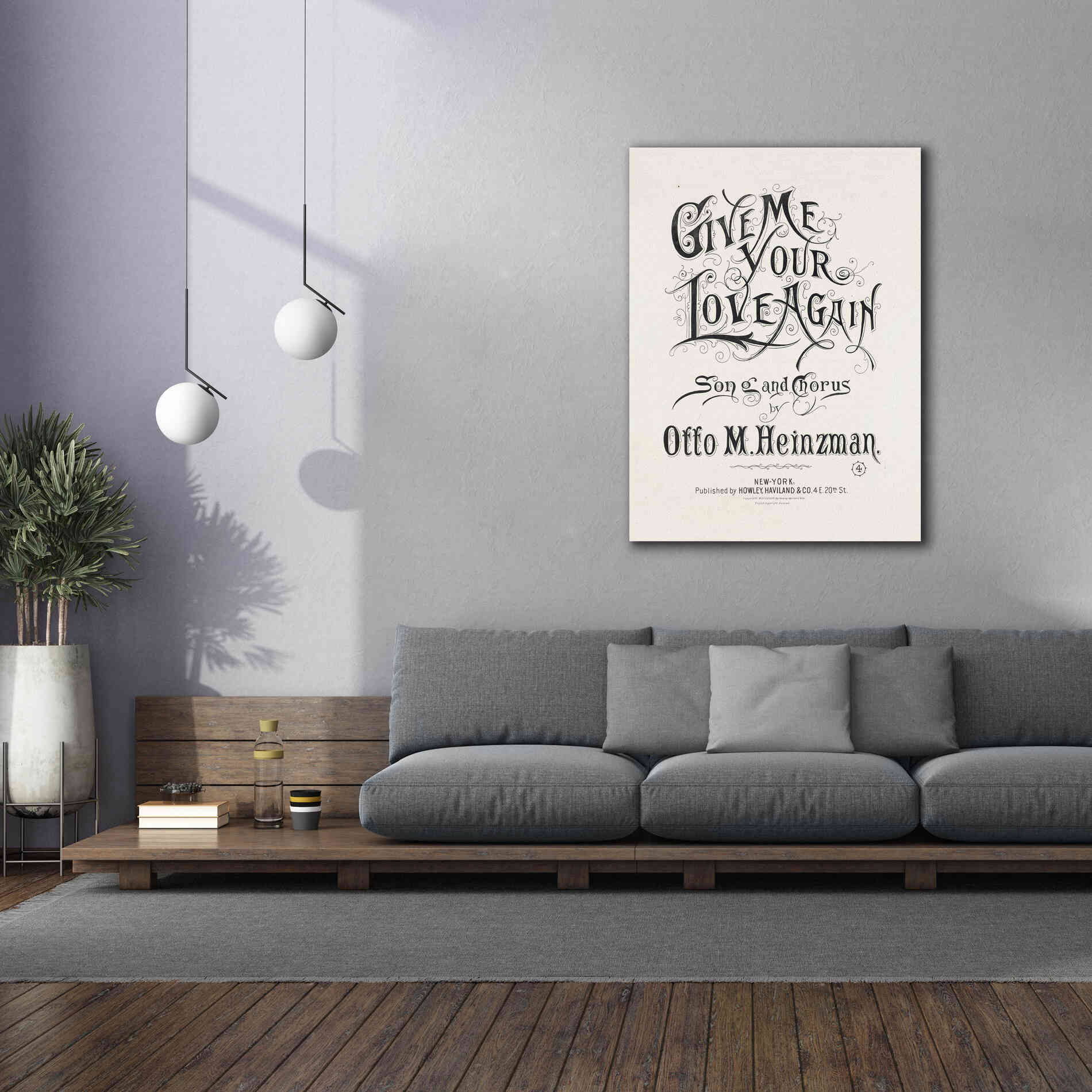 'Give Me Your Love Again (1893)' by Epic Portfolio, Giclee Canvas Wall Art,40x54