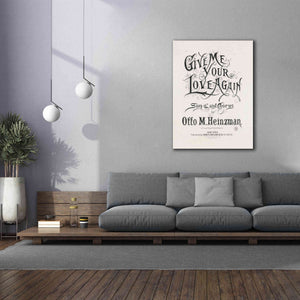 'Give Me Your Love Again (1893)' by Epic Portfolio, Giclee Canvas Wall Art,40x54