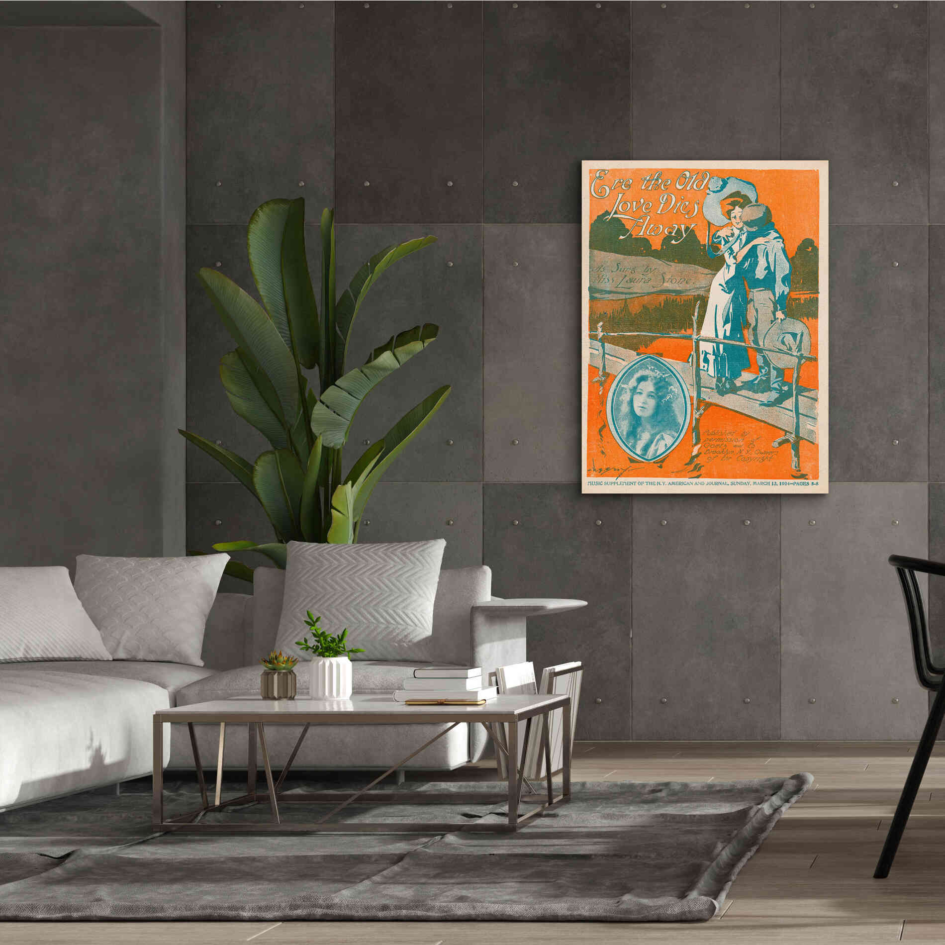'Ere The Old Love Dies Away (1900)' by Epic Portfolio, Giclee Canvas Wall Art,40x54