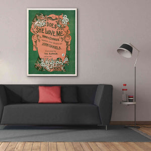 'Does She Love Me (1899)' by Epic Portfolio, Giclee Canvas Wall Art,40x54