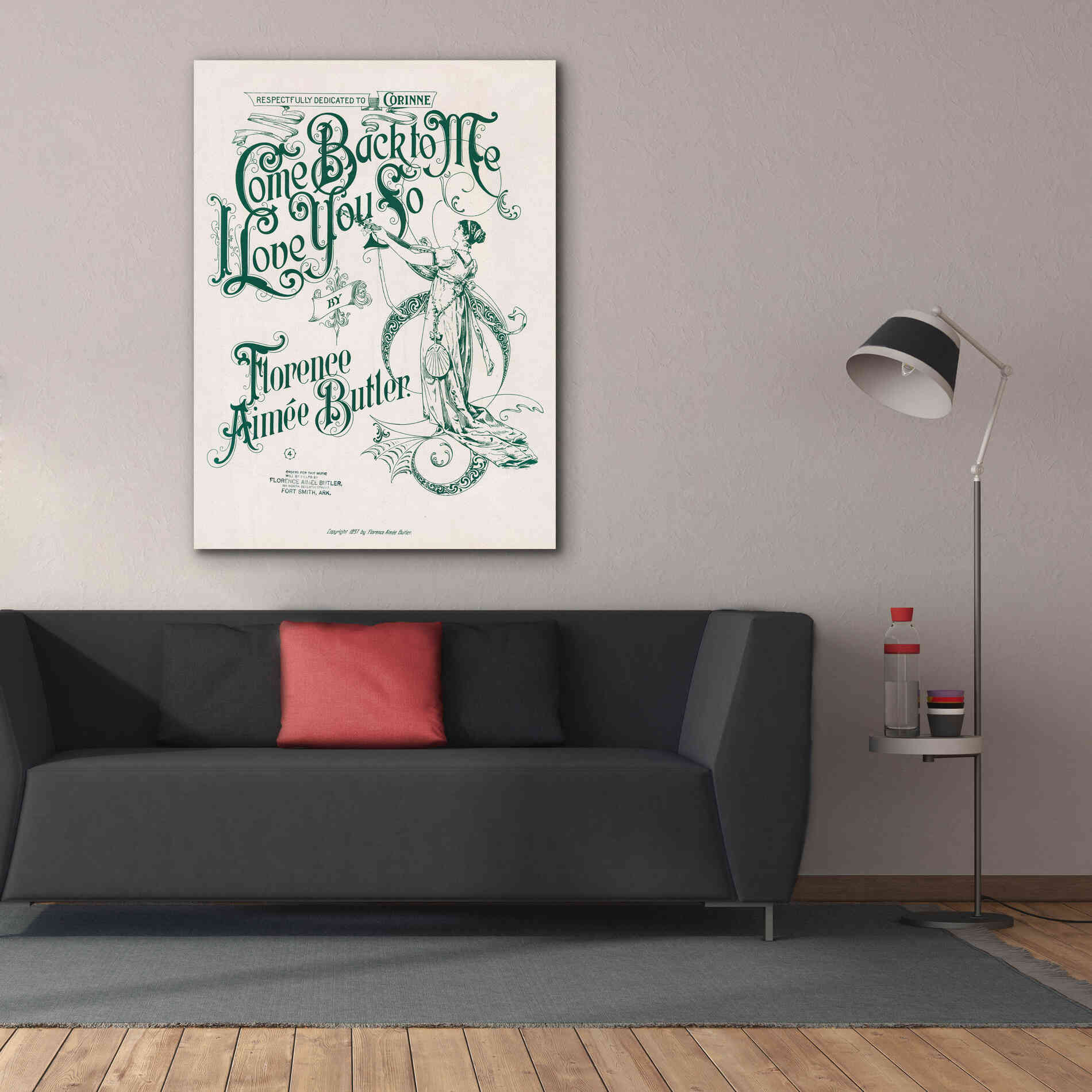 'Come Back To Me I Love You So (1897)' by Epic Portfolio, Giclee Canvas Wall Art,40x54