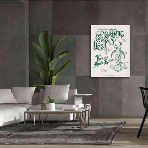 Image of 'Come Back To Me I Love You So (1897)' by Epic Portfolio, Giclee Canvas Wall Art,40x54