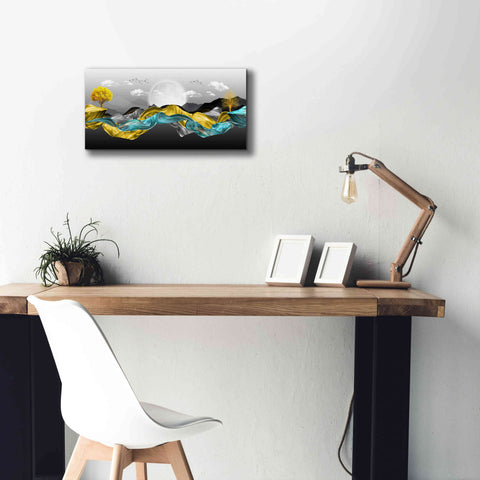 Image of Epic Graffiti'The Silky Mountains' by Epic Portfolio, Giclee Canvas Wall Art,24 x 12