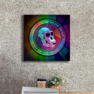 'Ape Crypto Coin' by Epic Portfolio, Canvas Wall Art,18 x 18