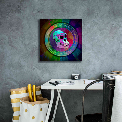 Image of 'Ape Crypto Coin' by Epic Portfolio, Canvas Wall Art,18 x 18