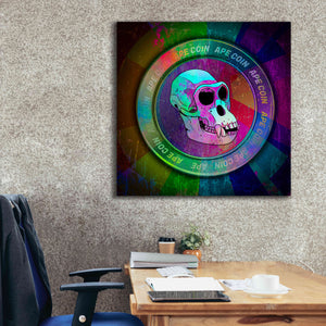 'Ape Crypto Coin' by Epic Portfolio, Canvas Wall Art,37 x 37