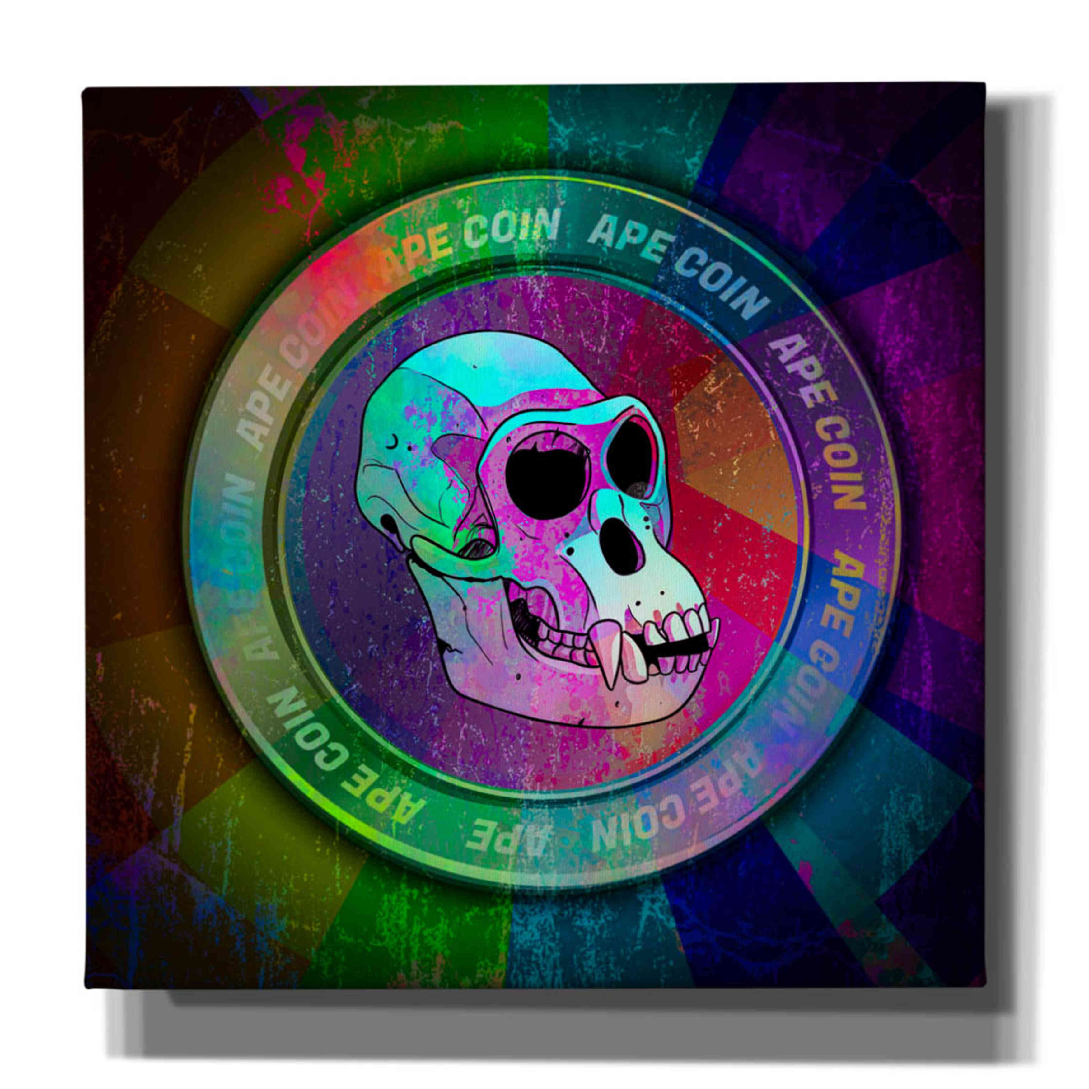 'Ape Crypto Coin' by Epic Portfolio, Canvas Wall Art